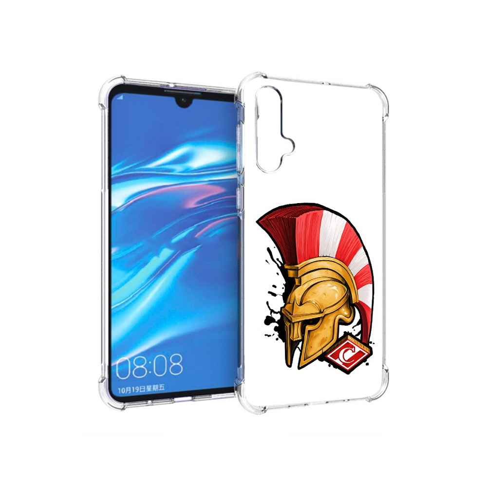 

Чехол MyPads Tocco для Huawei Nova 5 ФК спартак шлем, Прозрачный, Tocco