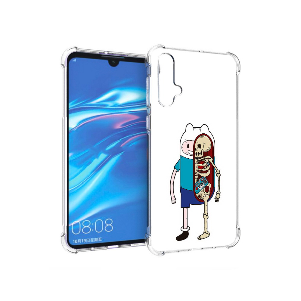 

Чехол MyPads Tocco для Huawei Nova 5 Финн скелет, Прозрачный, Tocco