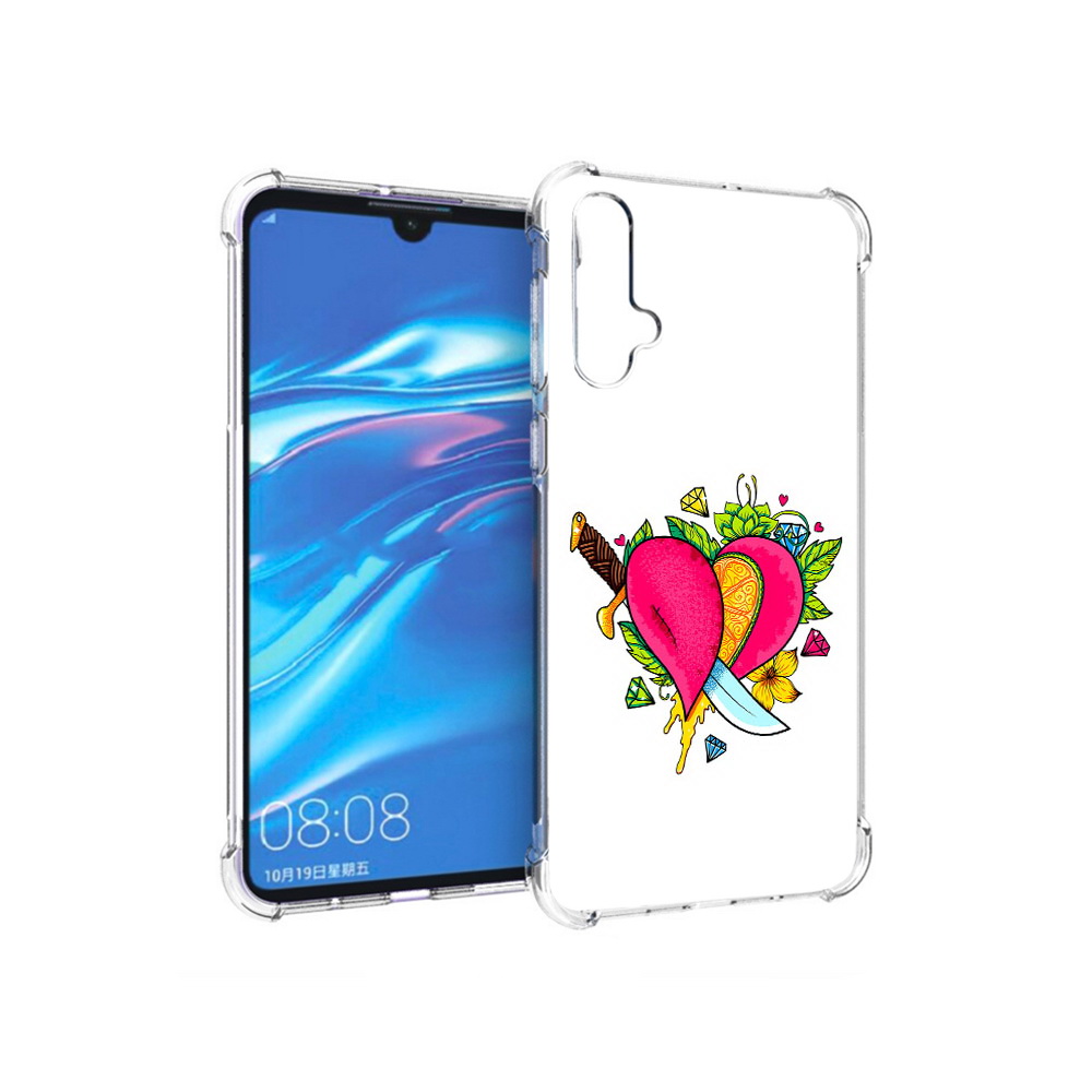 Чехол MyPads Tocco для Huawei Nova 5 Фруктовое сердце
