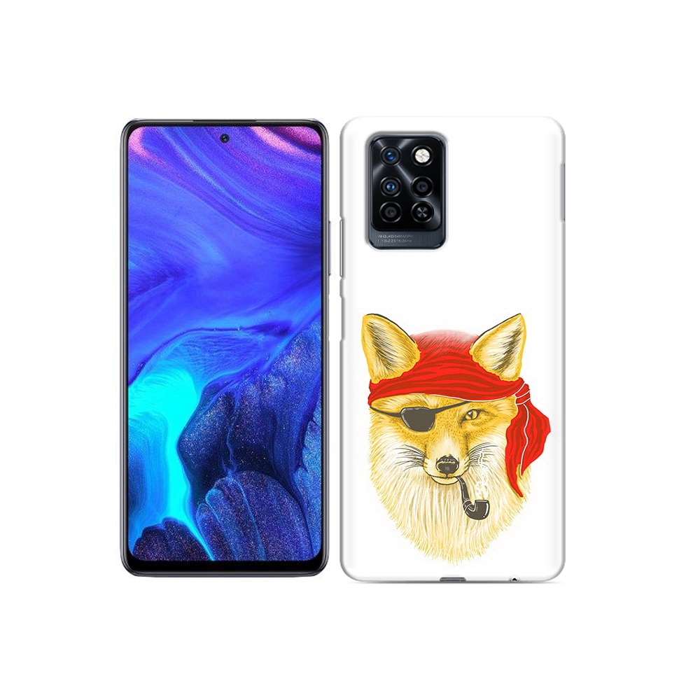 

Чехол MyPads Tocco для Infinix Note 10 Pro лиса-пират, Прозрачный, Tocco
