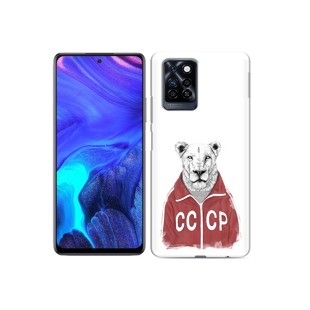 

Чехол MyPads Tocco для Infinix Note 10 Pro львица ссср, Прозрачный, Tocco