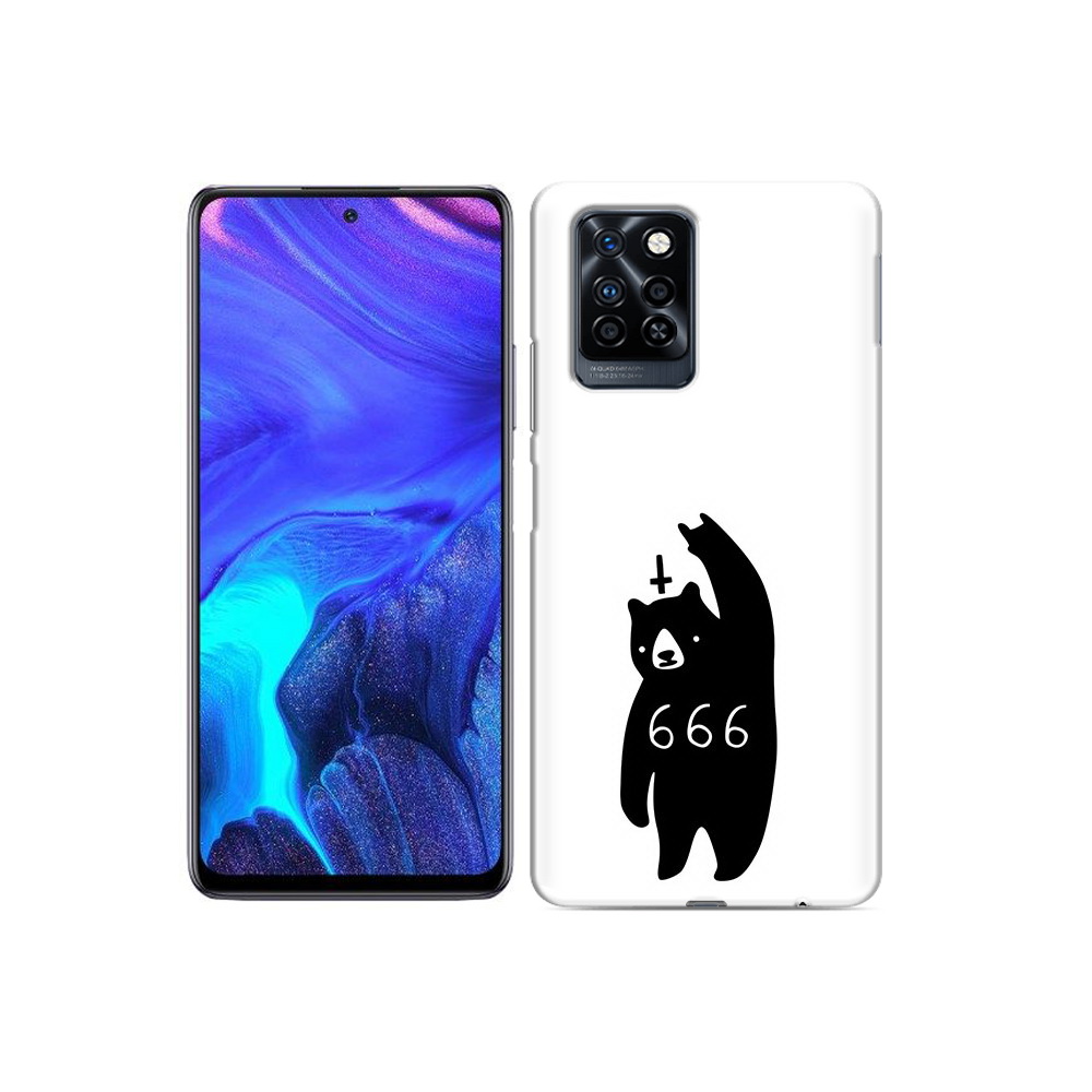 

Чехол MyPads Tocco для Infinix Note 10 Pro медведь 666, Прозрачный, Tocco