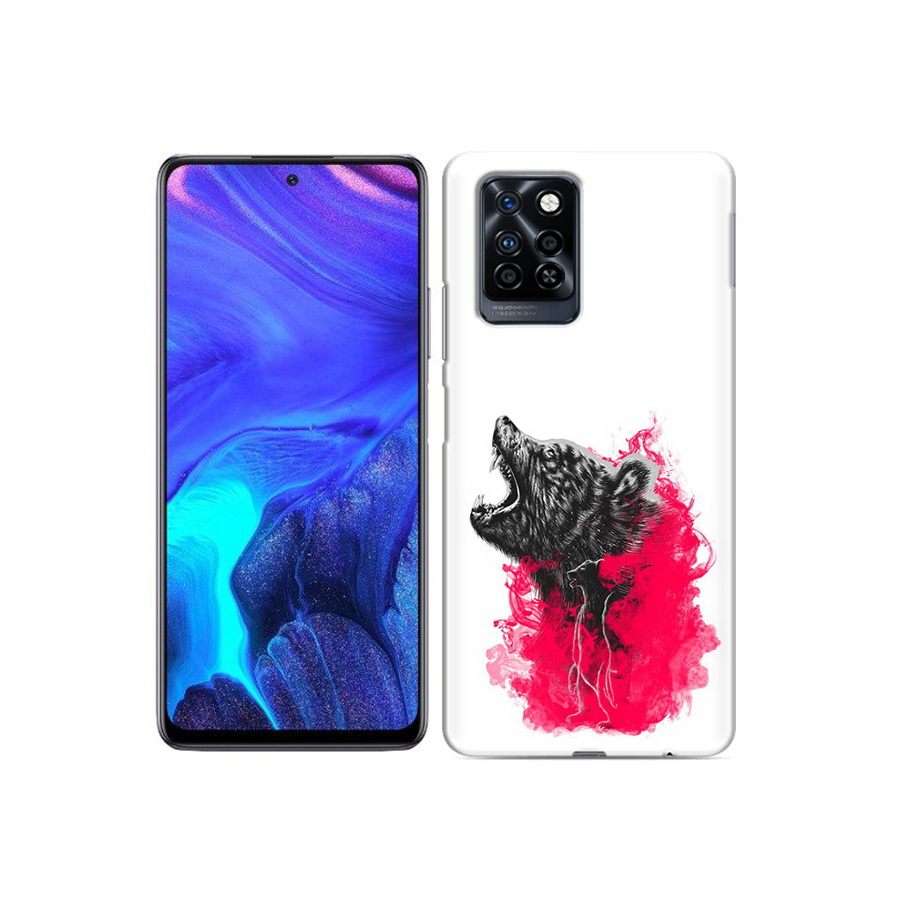 

Чехол MyPads Tocco для Infinix Note 10 Pro медведь в дымке, Прозрачный, Tocco
