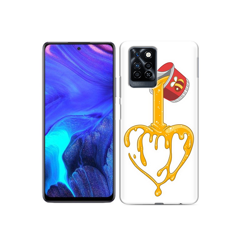 

Чехол MyPads Tocco для Infinix Note 10 Pro медовое сердце, Прозрачный, Tocco
