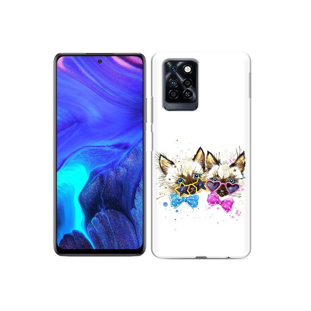 

Чехол MyPads Tocco для Infinix Note 10 Pro милые котята, Прозрачный, Tocco