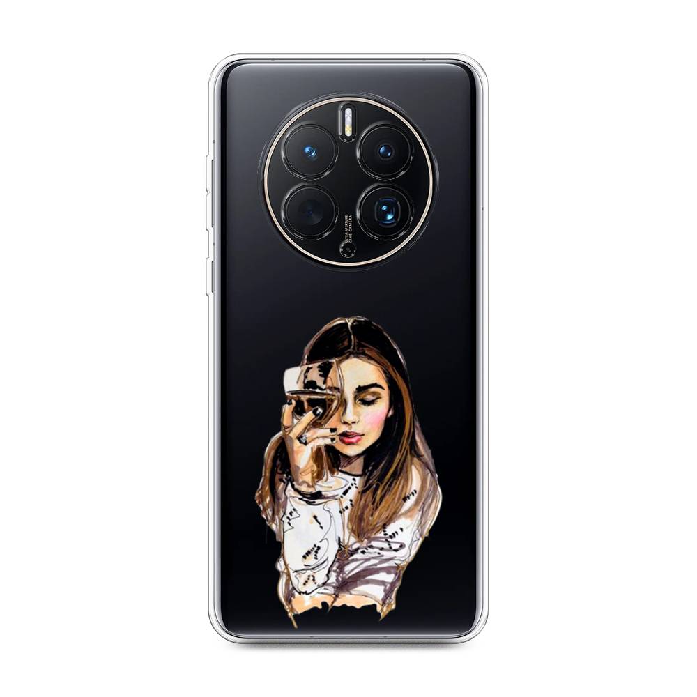 

Чехол Awog для Huawei Mate 50 Pro "Девушка с бокалом", Бежевый;коричневый;белый, 6109950-7