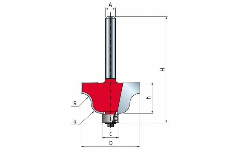 Фреза FREUD PRO 27х13.3 мм 38-10008 фреза желобковая freud pro 6х6 мм 20 10008