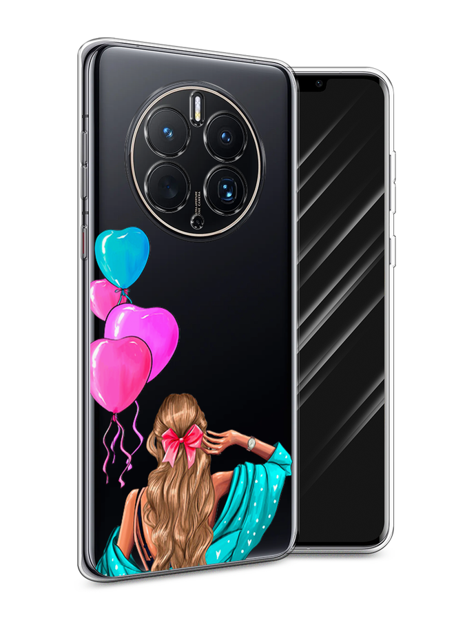 

Чехол Awog для Huawei Mate 50 Pro "День Рождения", Голубой;розовый;бежевый, 6109950-7