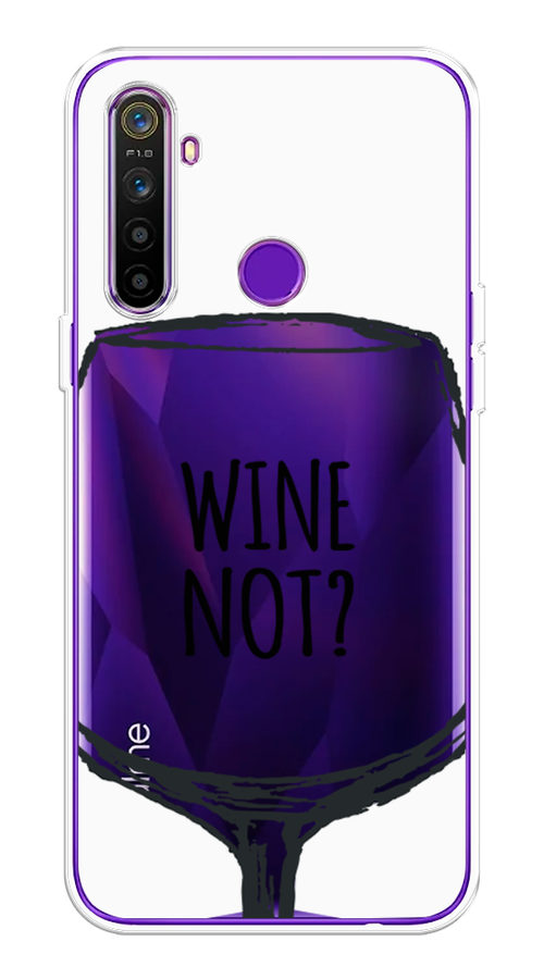 

Чехол на Realme 5 "Wine not white", Белый, 251550-6