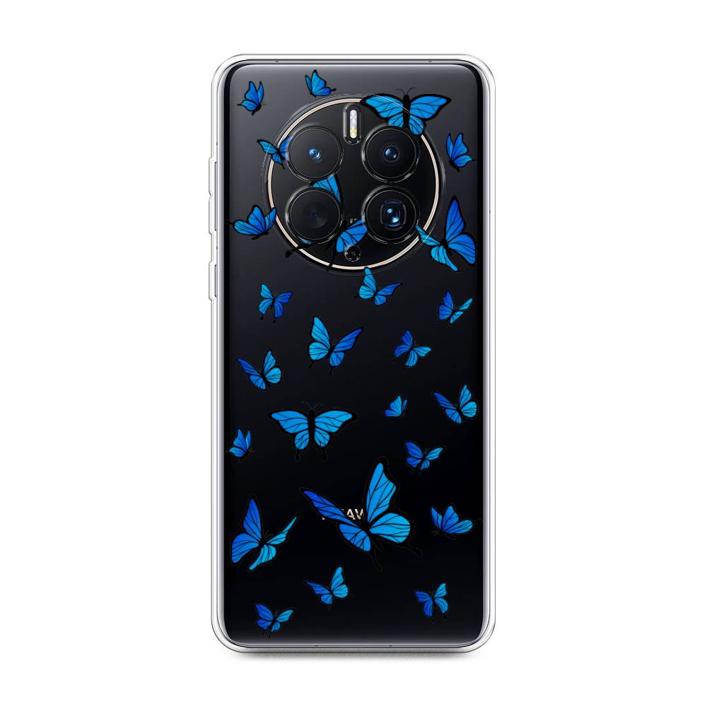 

Чехол Awog для Huawei Mate 50 Pro "Синие бабочки", Синий;белый, 6109950-1