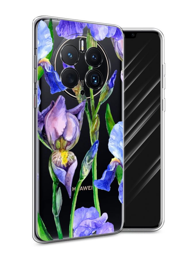 

Чехол Awog для Huawei Mate 50 Pro "Синие ирисы", Фиолетовый;голубой;зеленый, 6109950-8