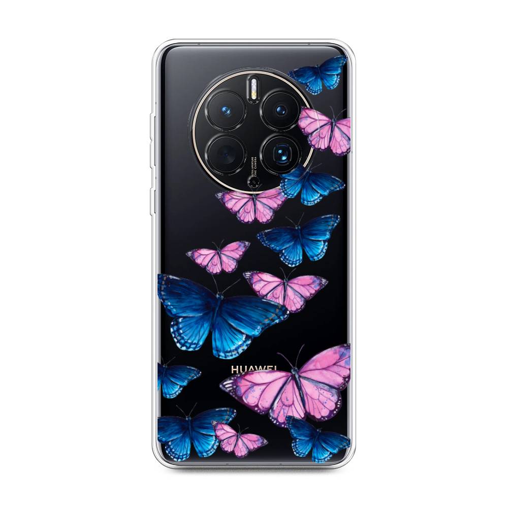 

Чехол Awog для Huawei Mate 50 Pro "Полет бабочек", Синий;черный;розовый, 6109950-2