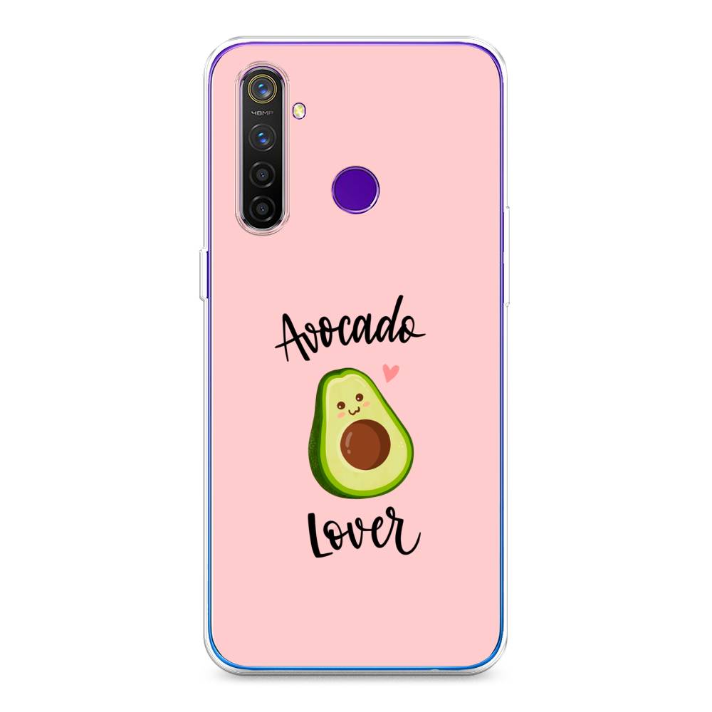 

Чехол на Realme 5 Pro "Avocado lover", Розовый;зеленый, 251650-6