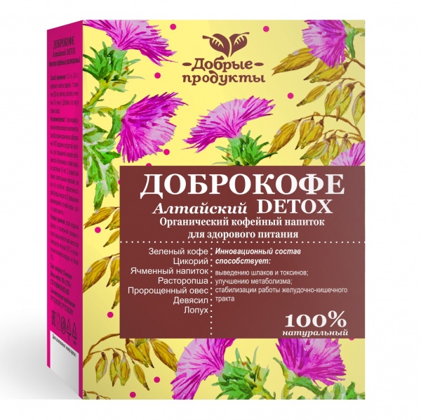 

Кофейный напиток ДОБРОКОФЕ Алтайский DETOX 100г.