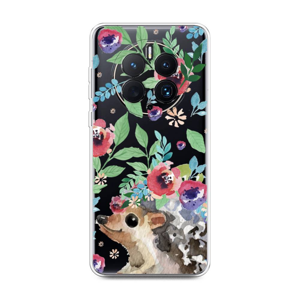 

Чехол Awog для Huawei Mate 50 Pro "Ежик в цветах акварель", Розовый;зеленый;коричневый, 6109950-2