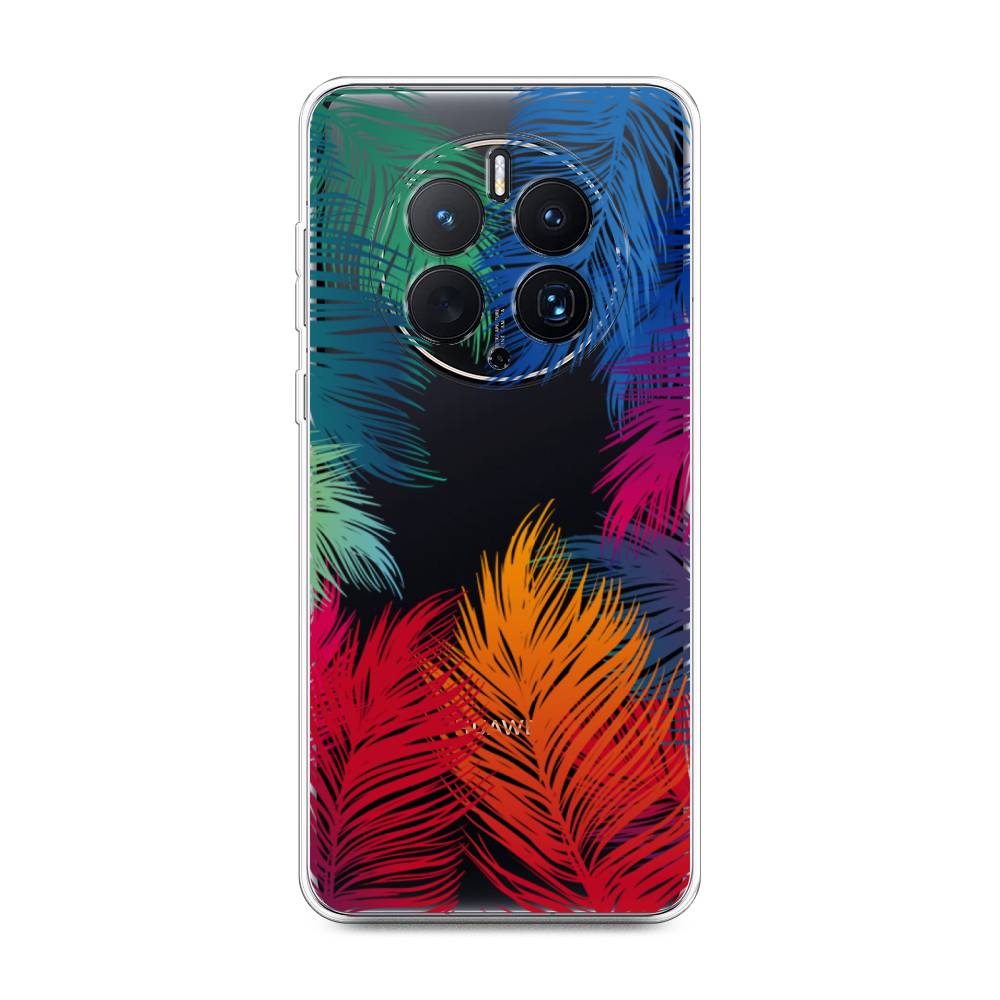 

Чехол Awog для Huawei Mate 50 Pro "Рамка из перьев", Красный, 6109950-4
