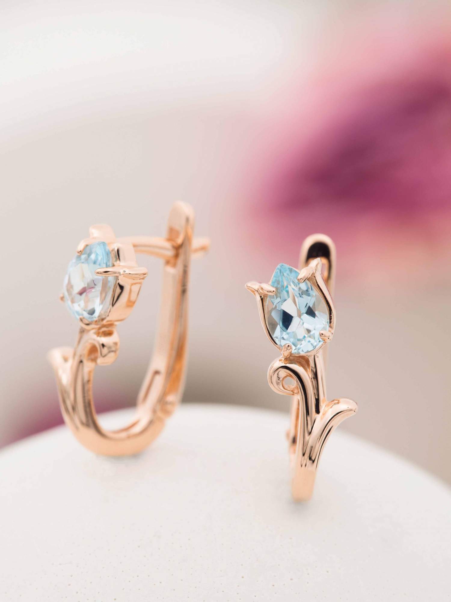 

Серьги из золота Ювелирные традиции С-7817, топаз, С-7817