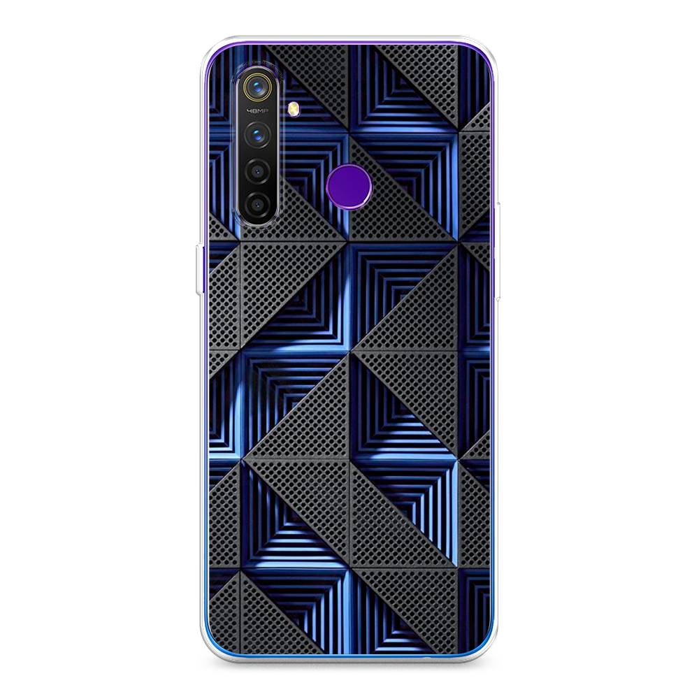 

Чехол на Realme 5 Pro "IBM", Серый;синий, 251650-3