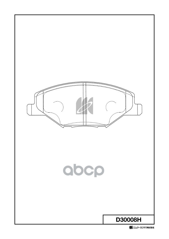 

Колодки Тормозные Диск. С Антискрипн.пласт. D30008h MK KASHIYAMA D30008H
