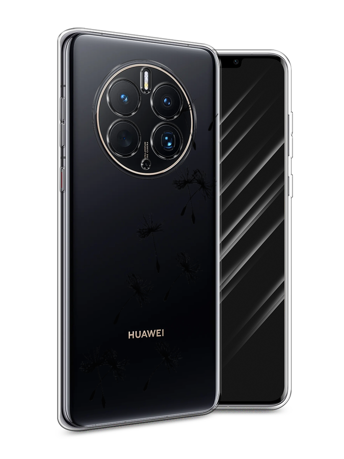 

Чехол Awog для Huawei Mate 50 Pro "Летящие одуванчики", Черный, 6109950-8
