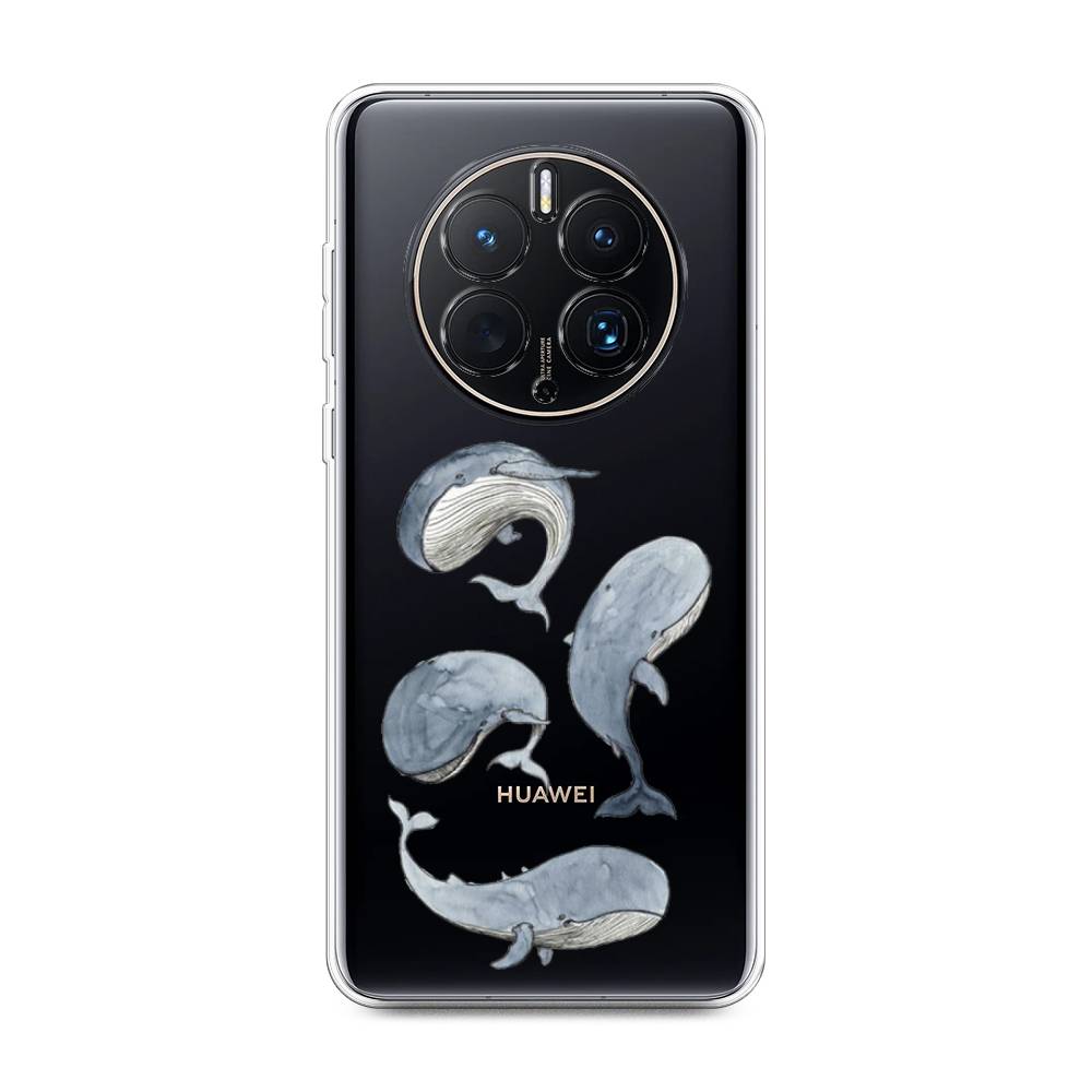 

Чехол Awog для Huawei Mate 50 Pro "Киты", Голубой;белый;прозрачный, 6109950-1
