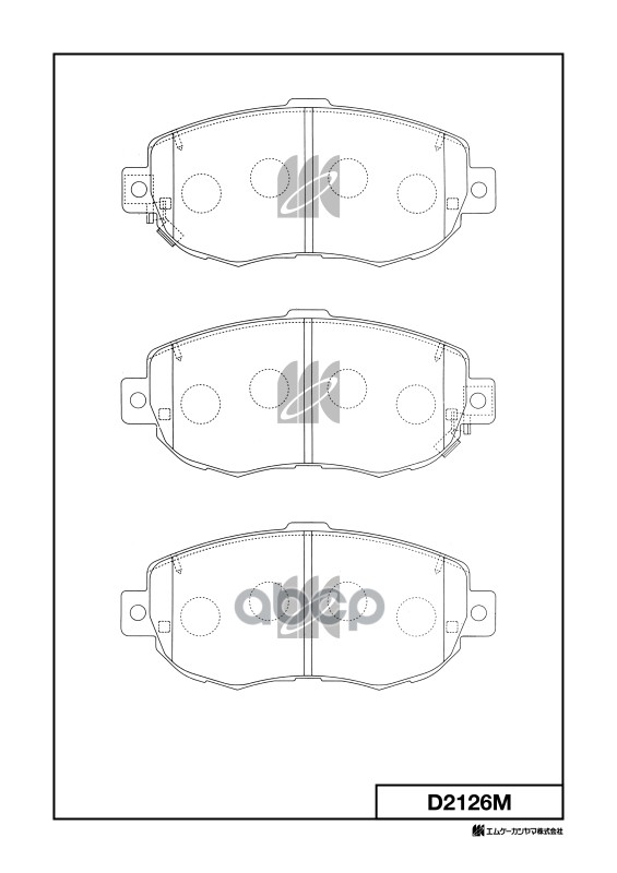 

Колодки Тормозные Дисковые Пер. Lexus Is D2126m MK KASHIYAMA D2126M