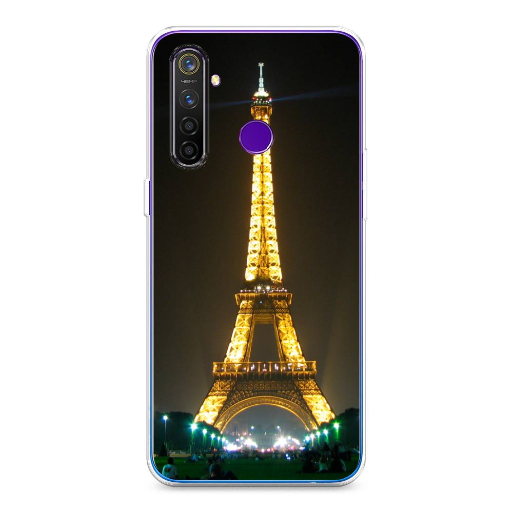 

Чехол на Realme 5 Pro "Париж 2", Желтый;серый, 251650-2
