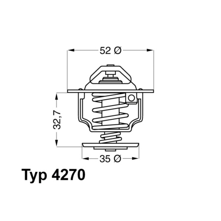 фото Термостат gates th12588g1 wahler 4270.88d