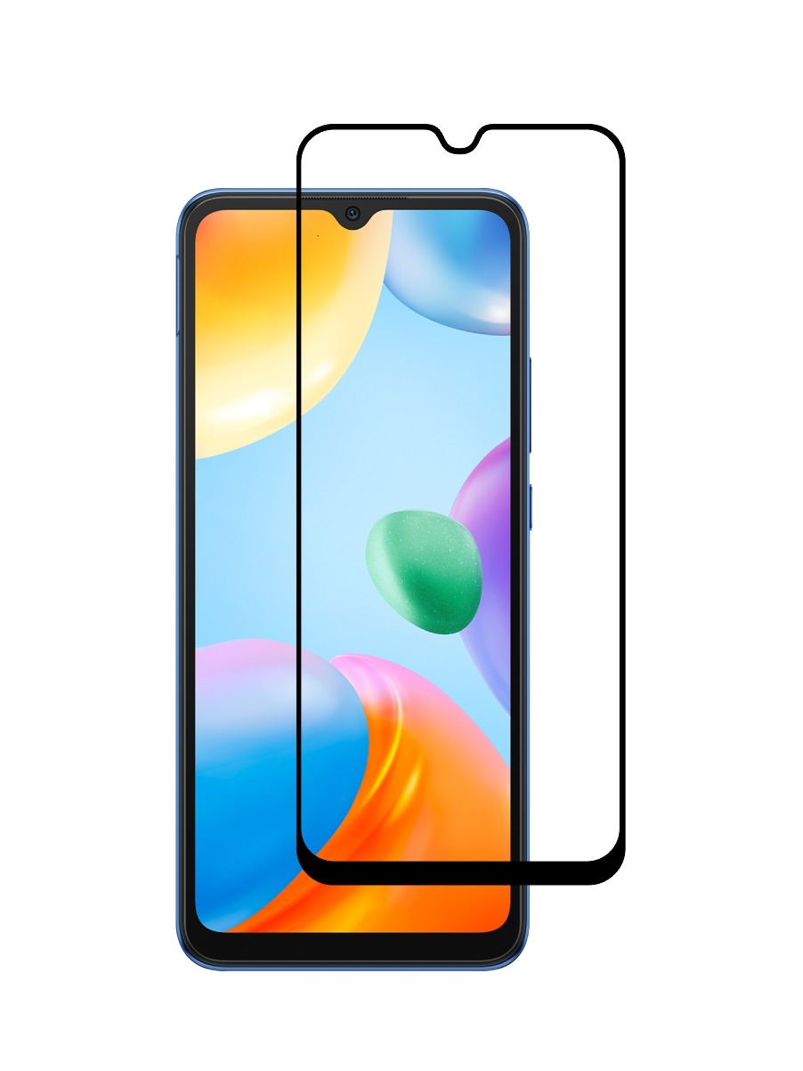 

Защитное стекло для Xiaomi Redmi 10С черный, с рамкой, ZTG-3D-XMI-RDM-10C