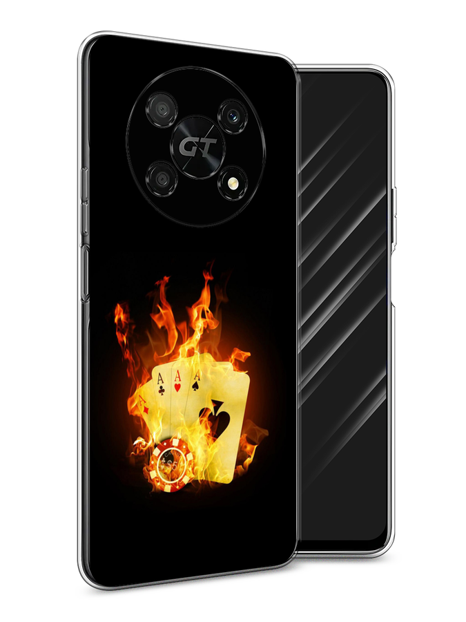

Чехол Awog на Honor X40 GT "Горящие карты", Черный;оранжевый, 6120150-9