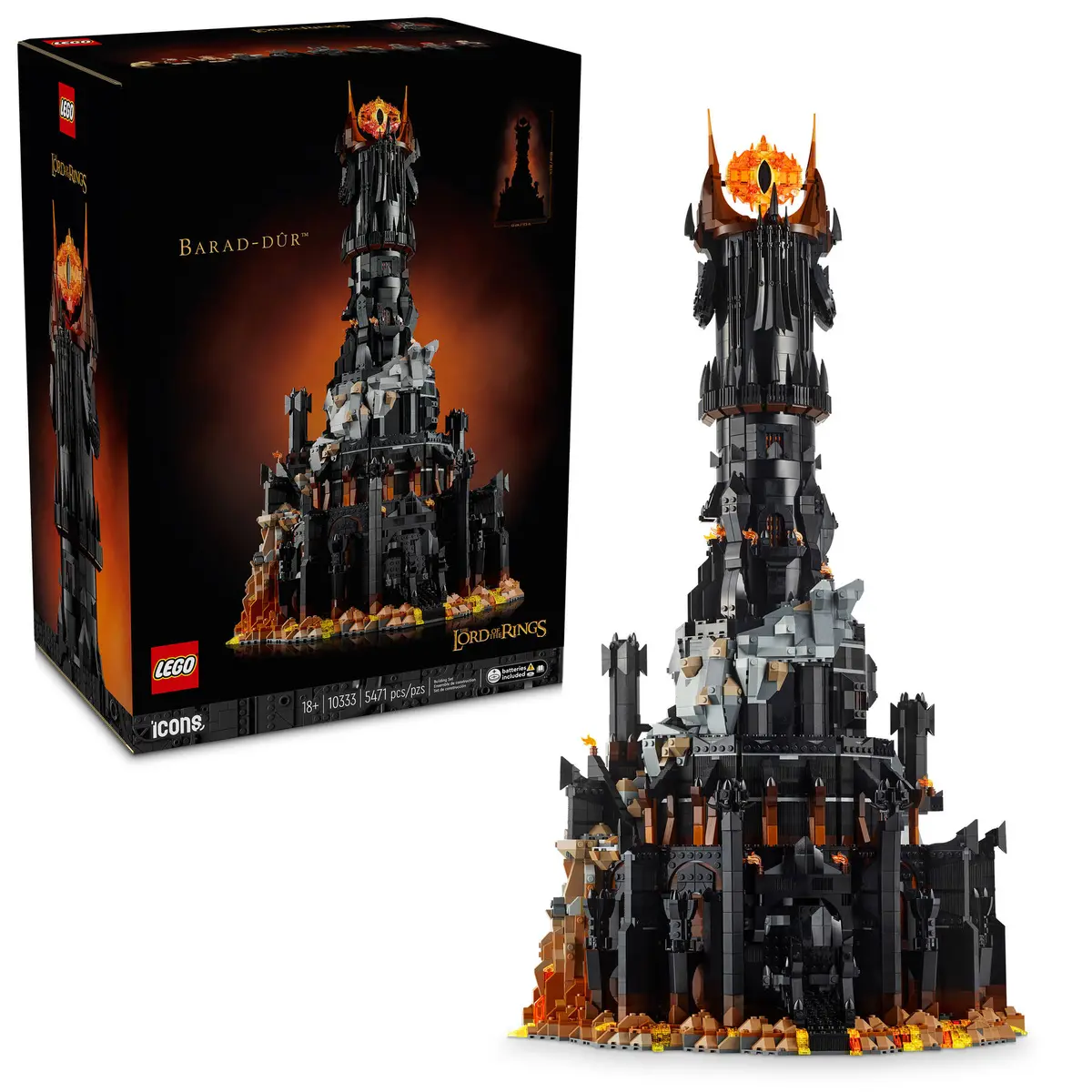 

Конструктор Lego The Lord of the Rings: Barad-dur 2024, 10333, Barad-dur