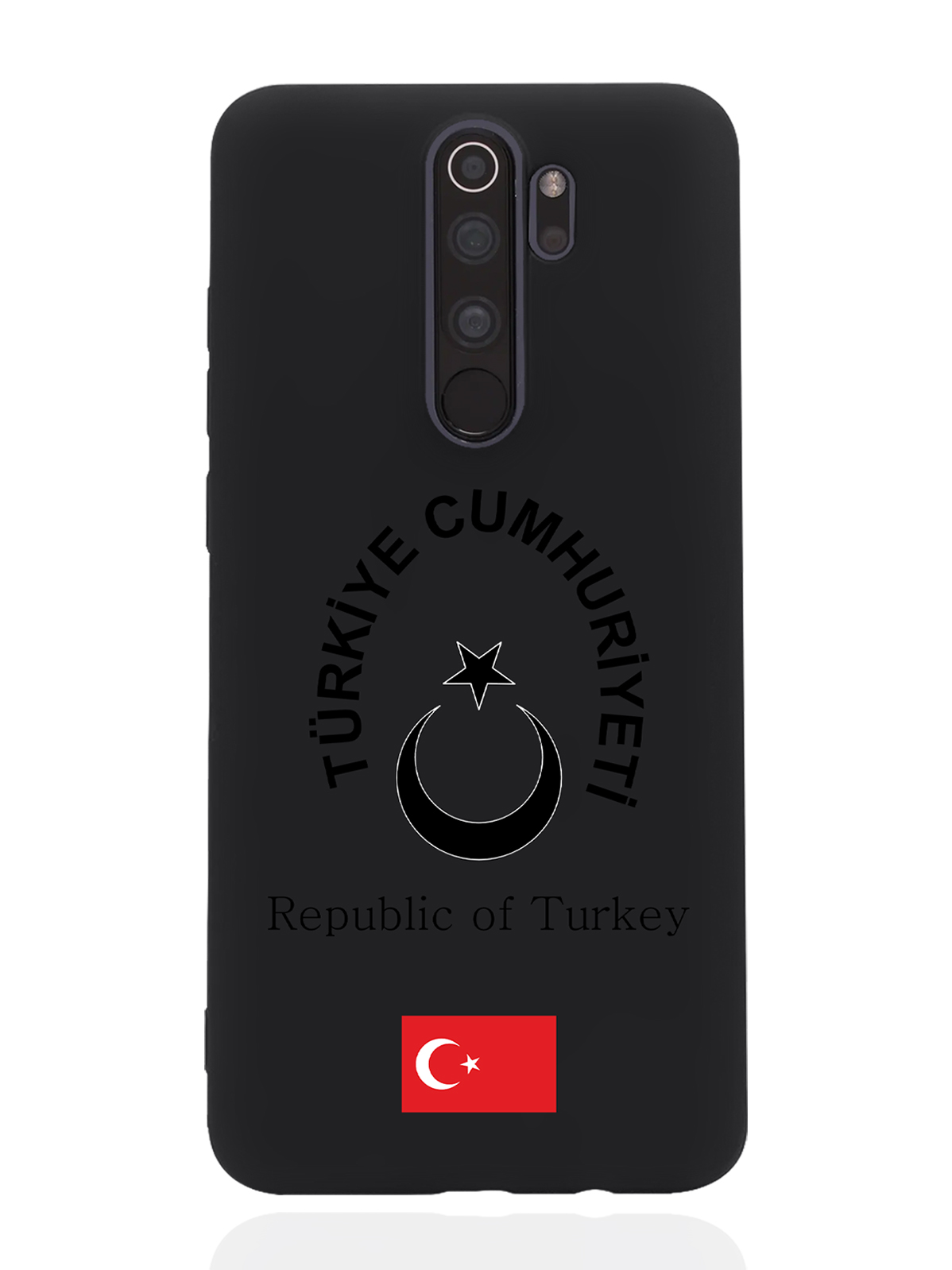 

Чехол SignumCase для Xiaomi Redmi Note 8 Pro Черный лаковый Герб Турции черный