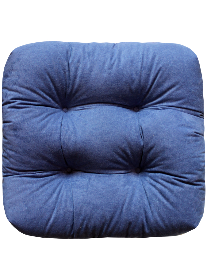 фото Подушка для сиденья матех velours line 40*40*8. цвет серо-голубой, арт. 37-200 matex