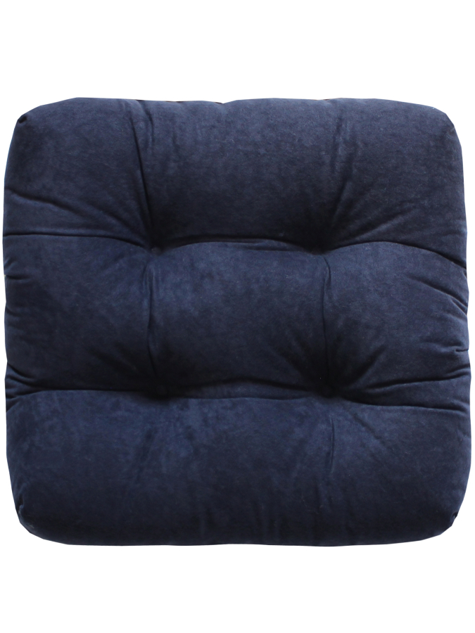 фото Подушка для сиденья матех velours line 40*40*8. цвет темно-синий, арт. 37-231 matex