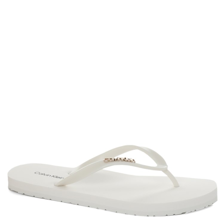 

Шлепанцы женские Calvin Klein HW0HW00743 белые 40 EU, HW0HW00743