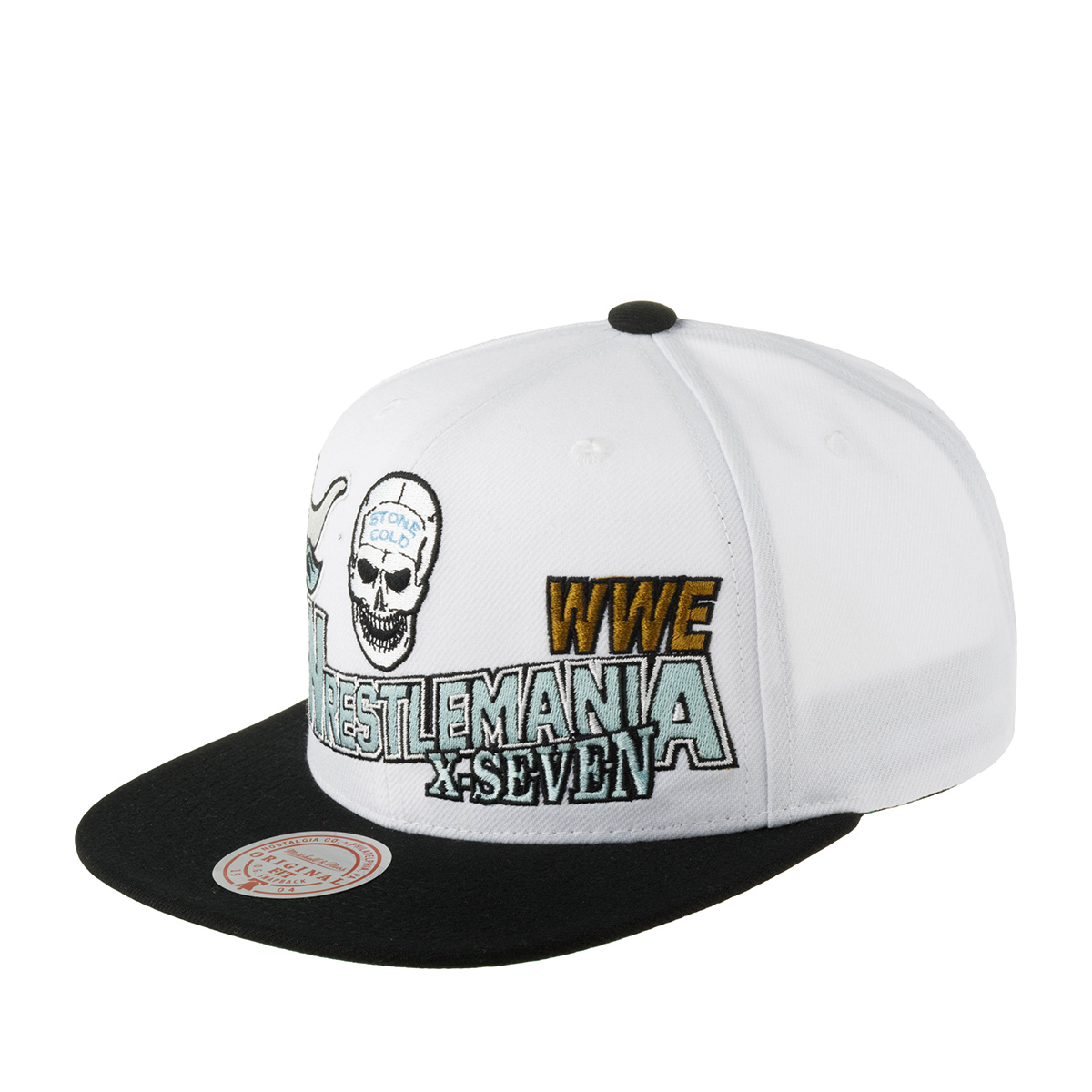 

Бейсболка унисекс Mitchell & Ness HS8297-WRTWHIT Wrestlemania WWE белая/черная, Белый, HS8297-WRTWHIT Wrestlemania WWE