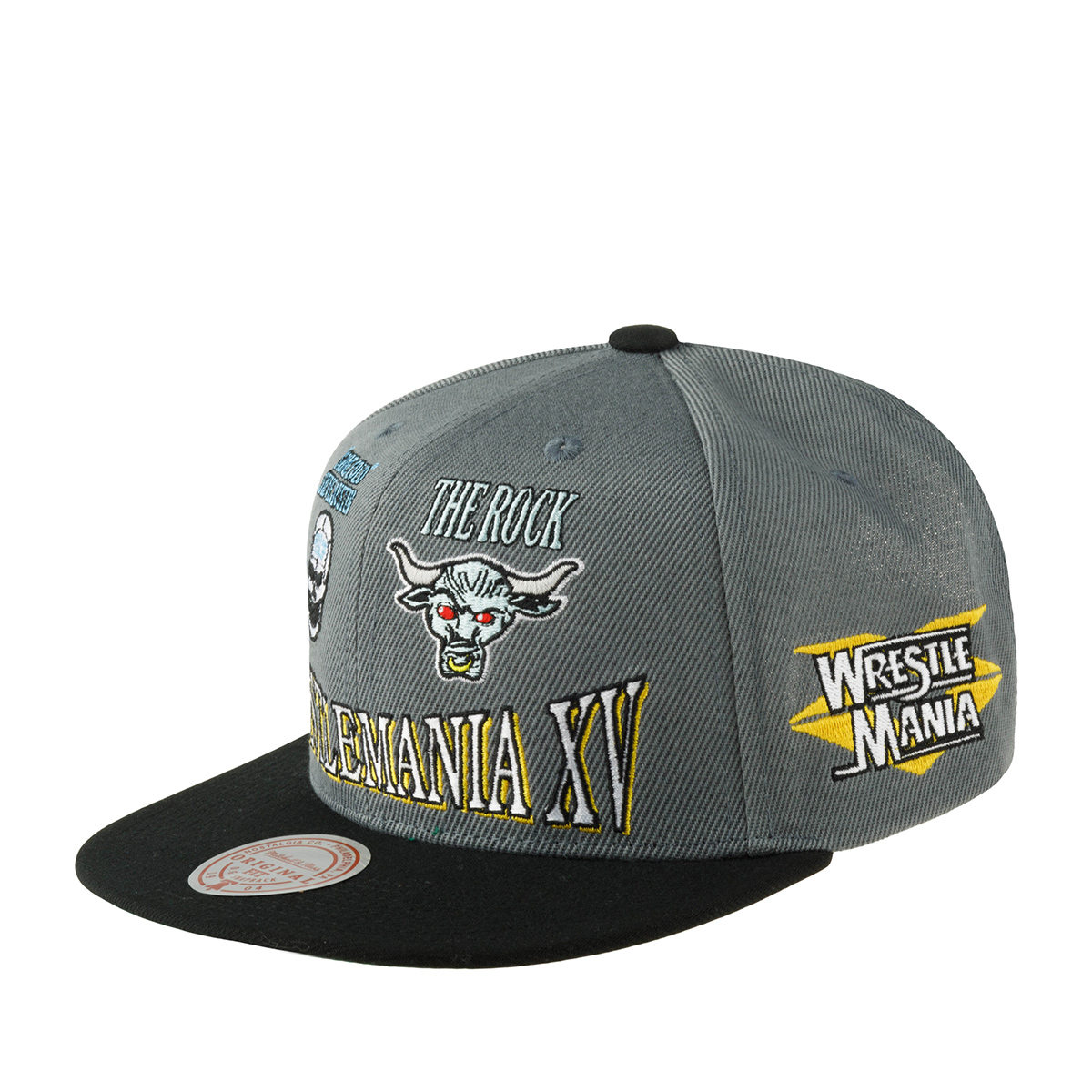 

Бейсболка унисекс Mitchell & Ness HS8299-WRTGREY Wrestlemania WWE серая/черная, HS8299-WRTGREY Wrestlemania WWE