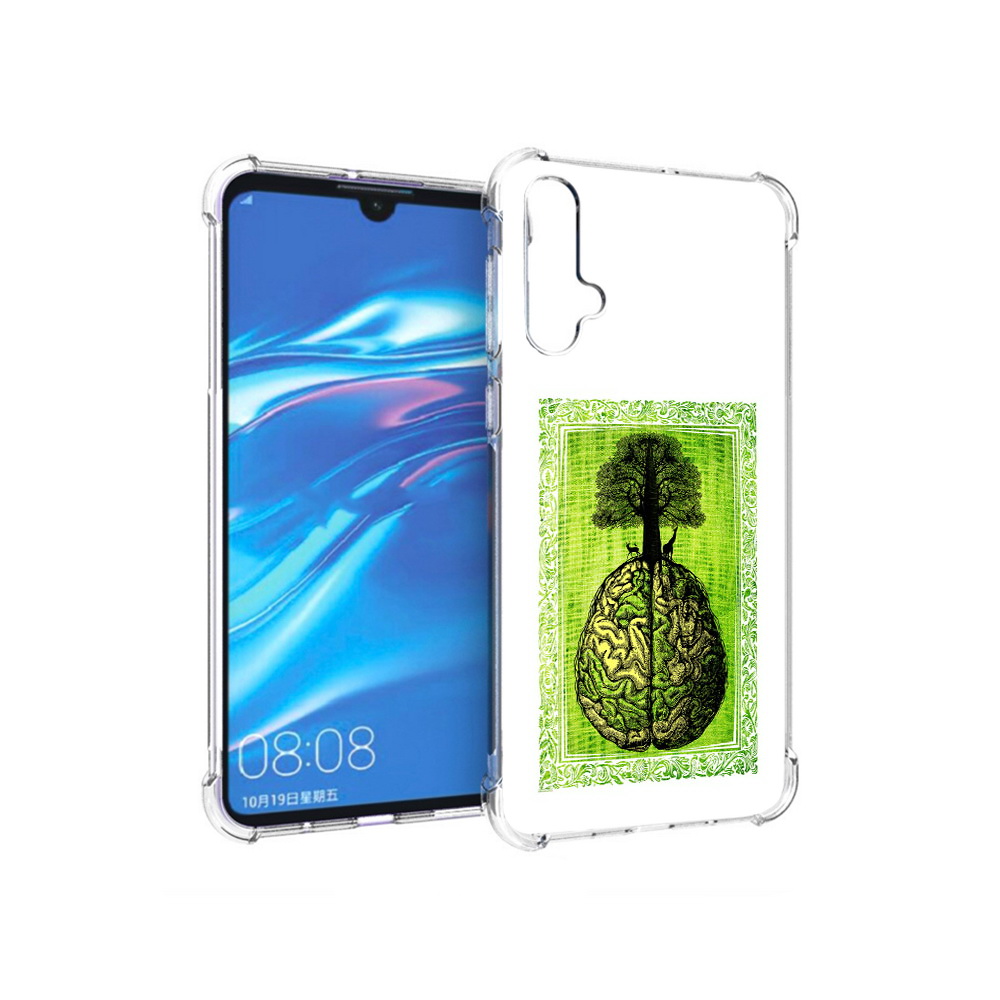 

Чехол MyPads Tocco для Huawei Nova 5 абстракция здоровый мозг, Прозрачный, Tocco