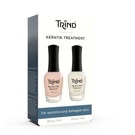 Набор для ногтей TRIND Keratin Treatment Set для восстановления, 9 мл + 9 мл