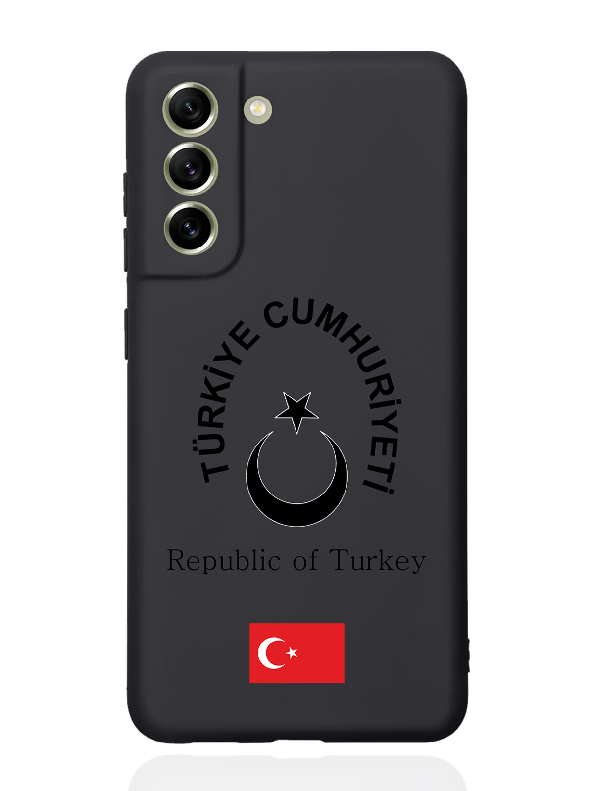 

Чехол SignumCase для Samsung Galaxy S21 FE Черный лаковый Герб Турциичерный