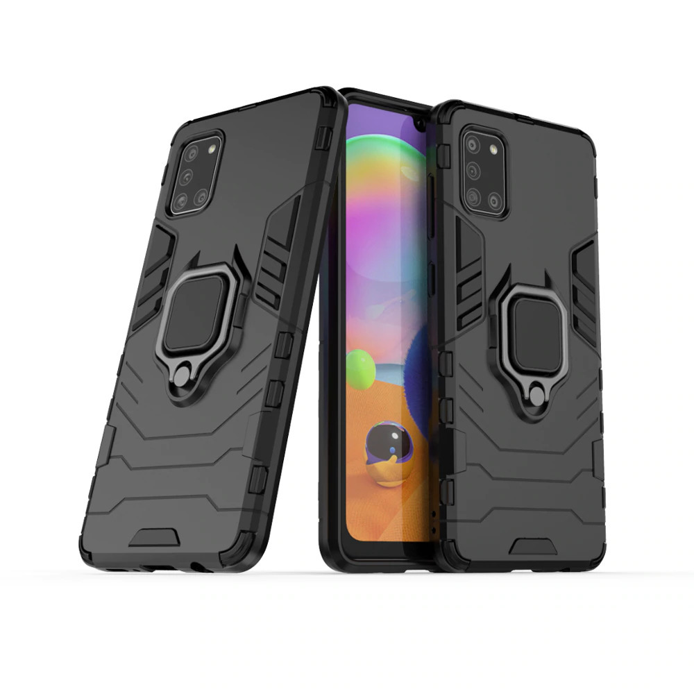 

Чехол противоударный для Samsung Galaxy M31, Armor Ring Holder, черный, Samsung Galaxy M31