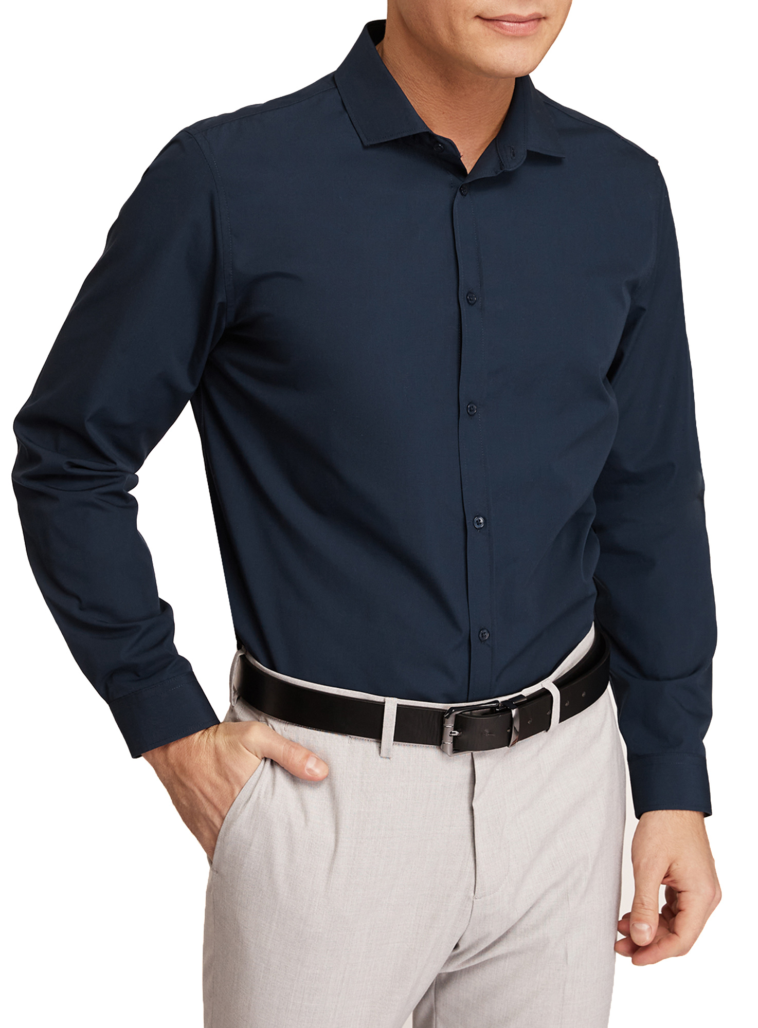 

Рубашка мужская oodji 3B110034M-1 синяя 2XL, 3B110034M-1