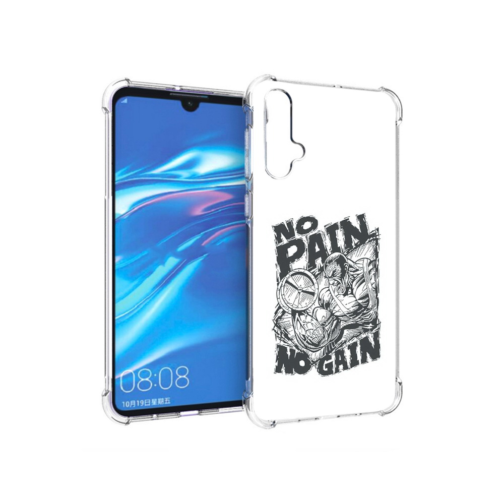 

Чехол MyPads Tocco для Huawei Nova 5 бодибилдинг тяжелая работа, Прозрачный, Tocco