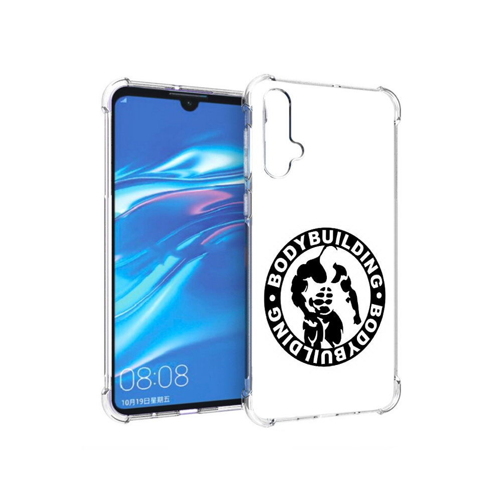 

Чехол MyPads Tocco для Huawei Nova 5 бодибилдинг, Прозрачный, Tocco