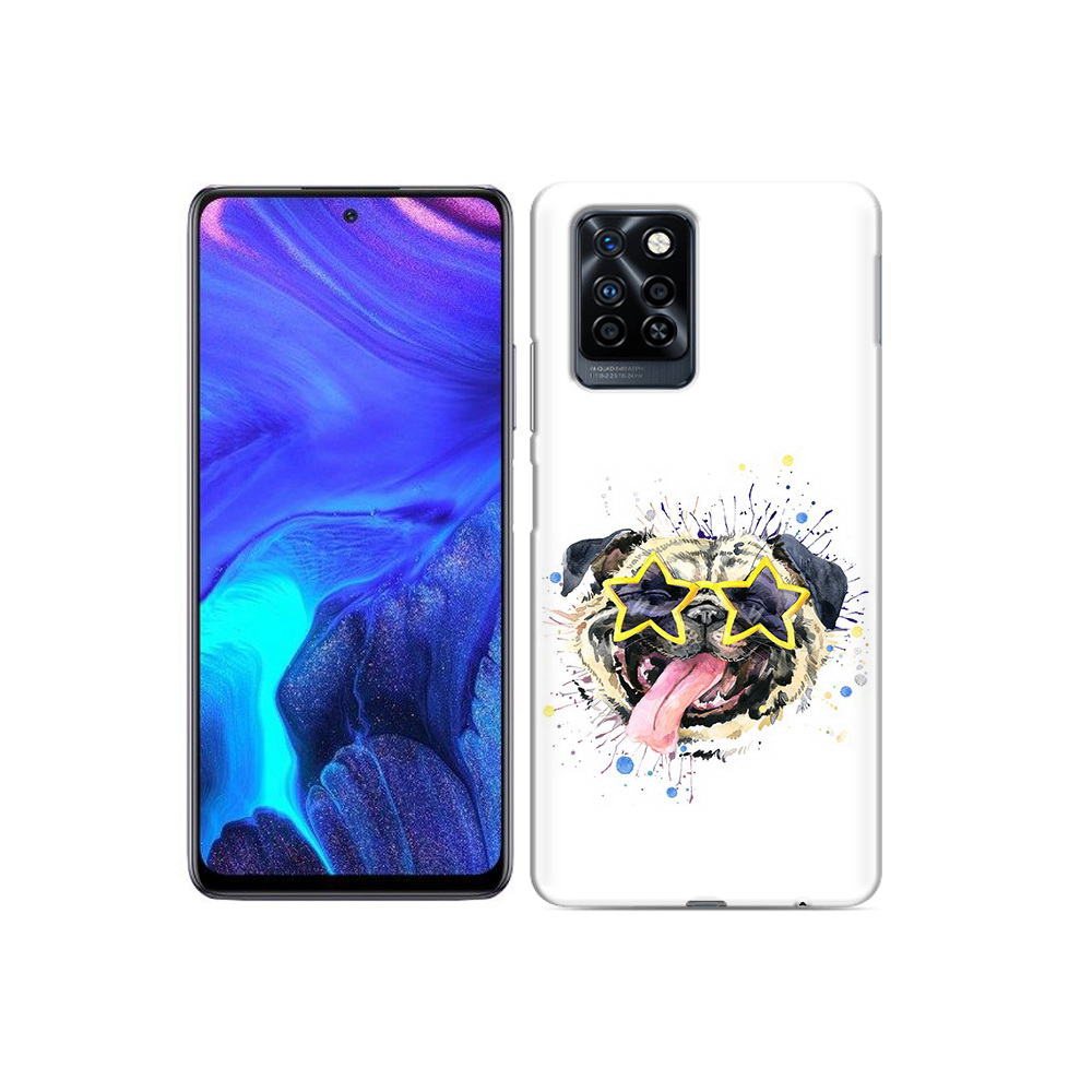 

Чехол MyPads Tocco для Infinix Note 10 Pro мопс боксер, Прозрачный, Tocco