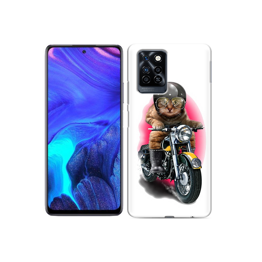 

Чехол MyPads Tocco для Infinix Note 10 Pro мото-кот, Прозрачный, Tocco