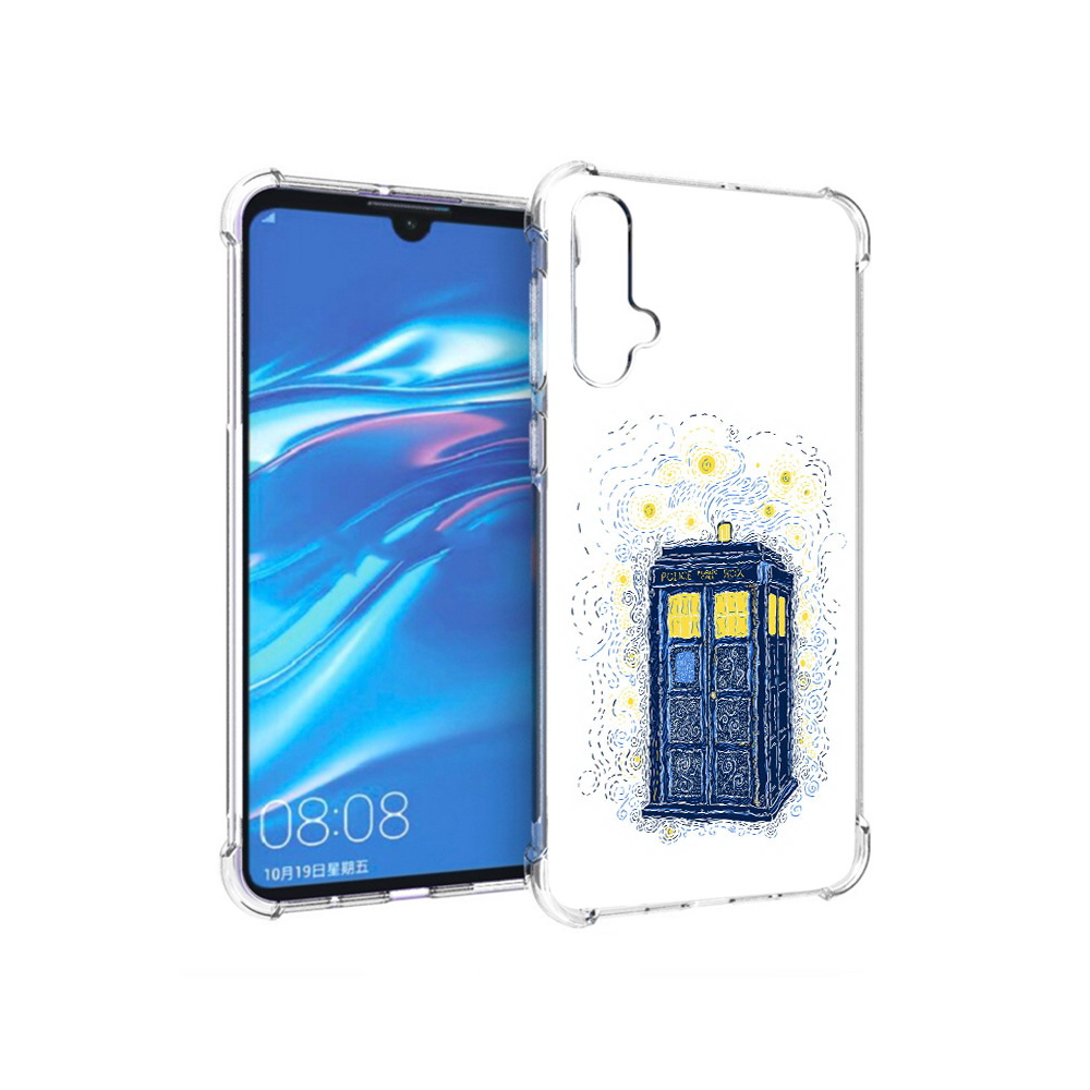 

Чехол MyPads Tocco для Huawei Nova 5 будка рисунок, Прозрачный, Tocco