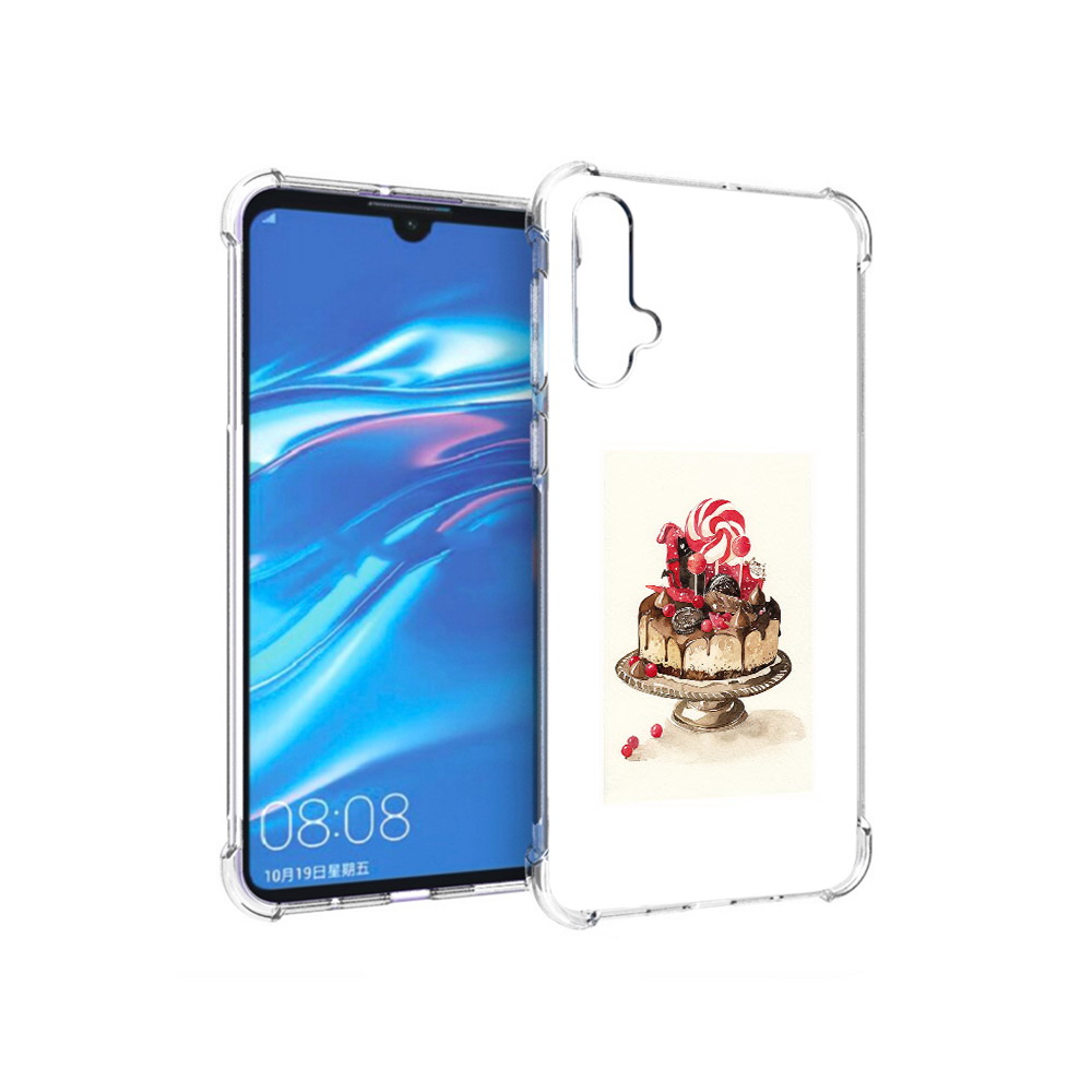 

Чехол MyPads Tocco для Huawei Nova 5 вкусный торт, Прозрачный, Tocco