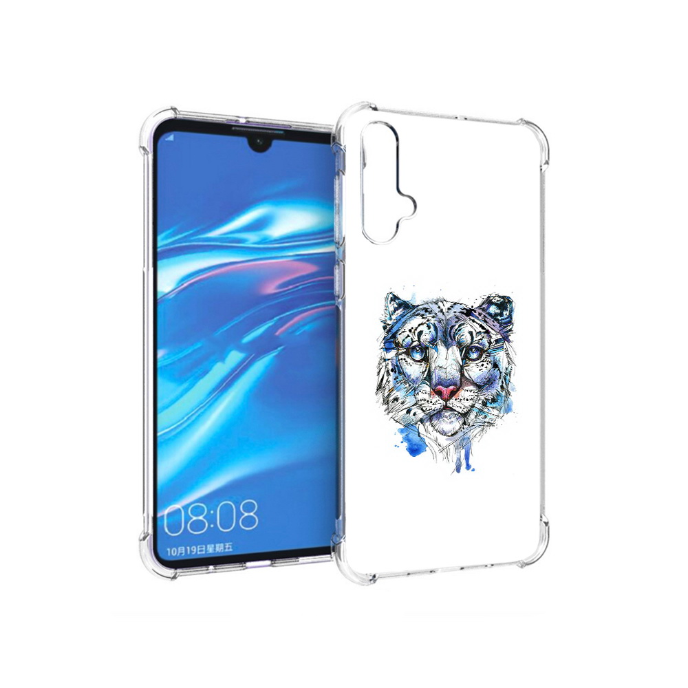 

Чехол MyPads Tocco для Huawei Nova 5 водяной тигр, Прозрачный, Tocco