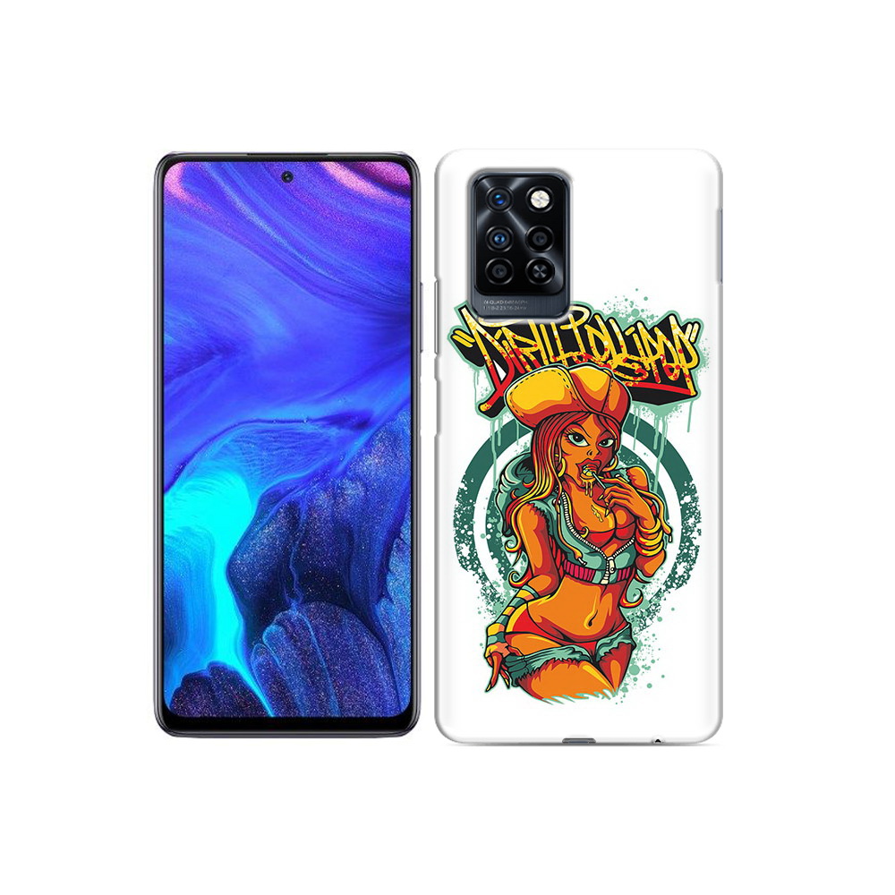 

Чехол MyPads Tocco для Infinix Note 10 Pro нарисованная девушка комикс, Прозрачный, Tocco